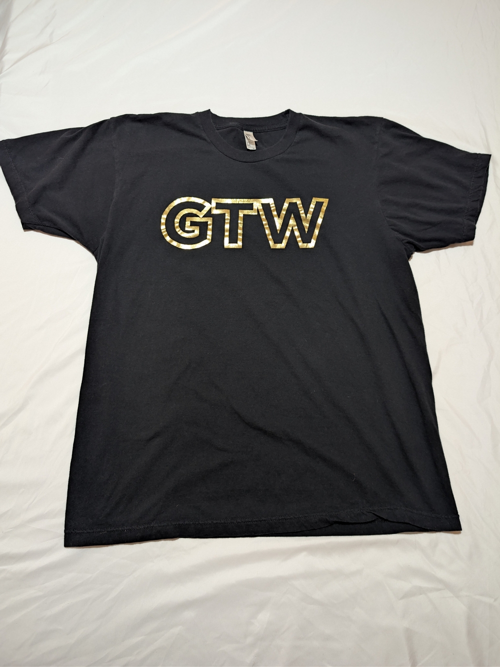 Gene The Werewolf GTW Band Shirt Men's XL Black Gold Foil Pittsburgh Rock N Roll